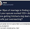 결혼전에 배우자가 100명이 넘는 남자의 꽈추를 빨았다는걸 알게됨
