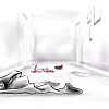 [후방] 속옷이 하나씩 바닥에 버려져 확인하는 만화